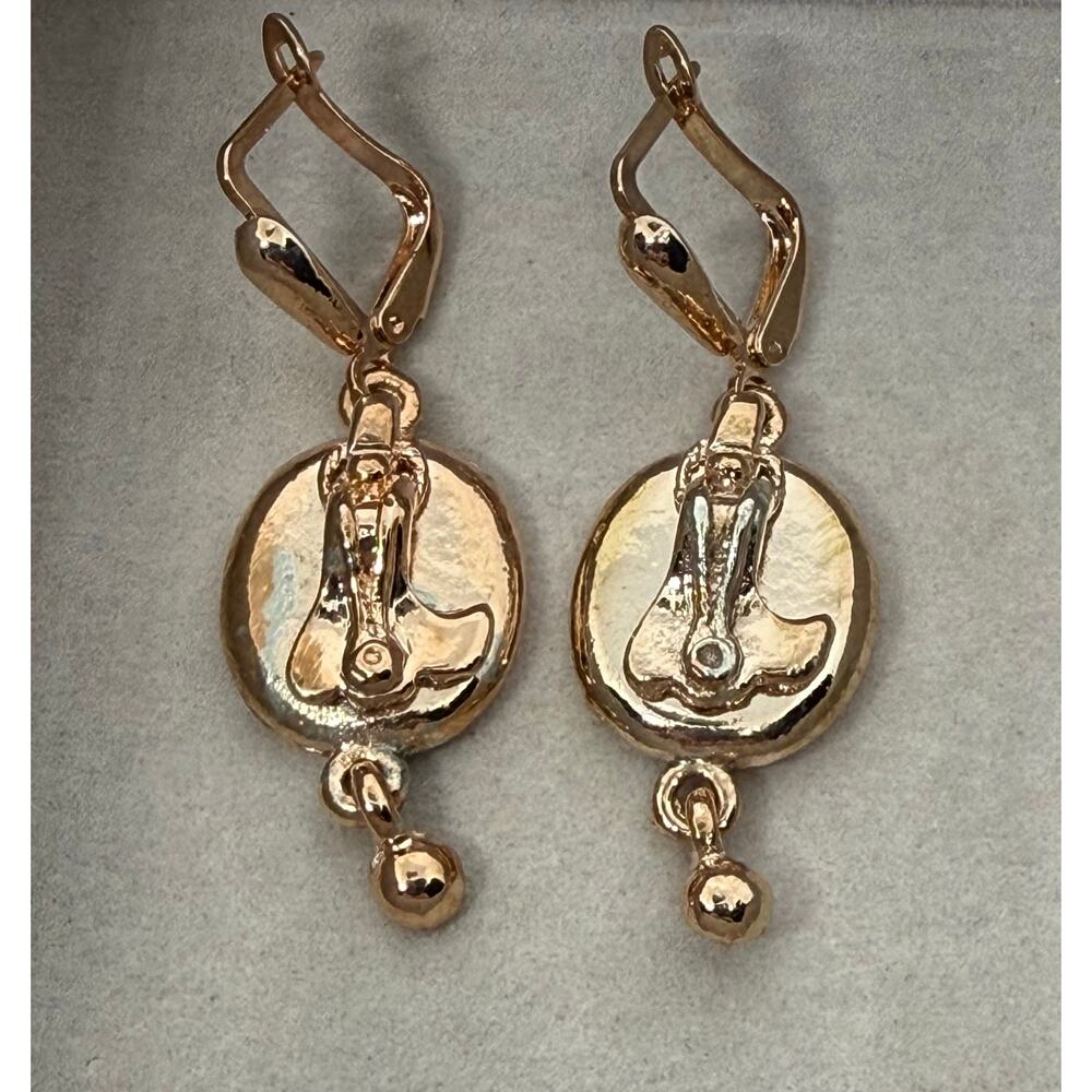 Debor Accessories Samovar Teapot Earrings NIP Antique Inspired